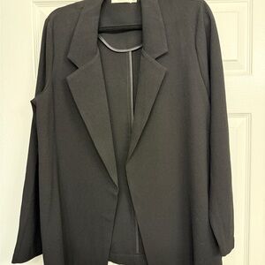 Lush Black Blazer Lightweight